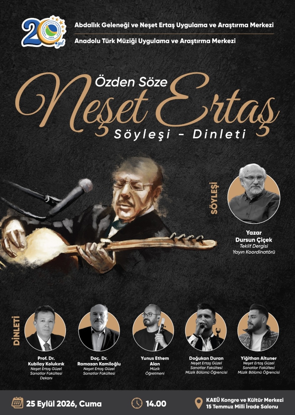 Özden Söze Neşet Ertaş (Söyleşi-Dinleti)