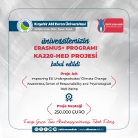 Üniversitemizin Erasmus+ Programı KA220-HED Projesi Kabul Edildi