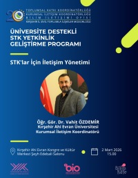 Üniversite Destekli STK Yetkinlik Geliştirme Programı (STK'lar İçin İletişim Yönetimi)