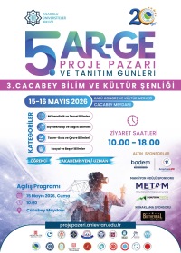 5. AR-GE Proje Pazarı ve Tanıtım Günleri (3. Cacabey Bilim ve Kültür Şenliği)