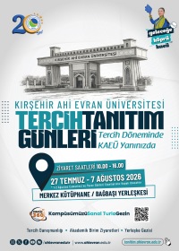 Kırşehir Ahi Evran Üniversitesi Tercih Tanıtım Günleri